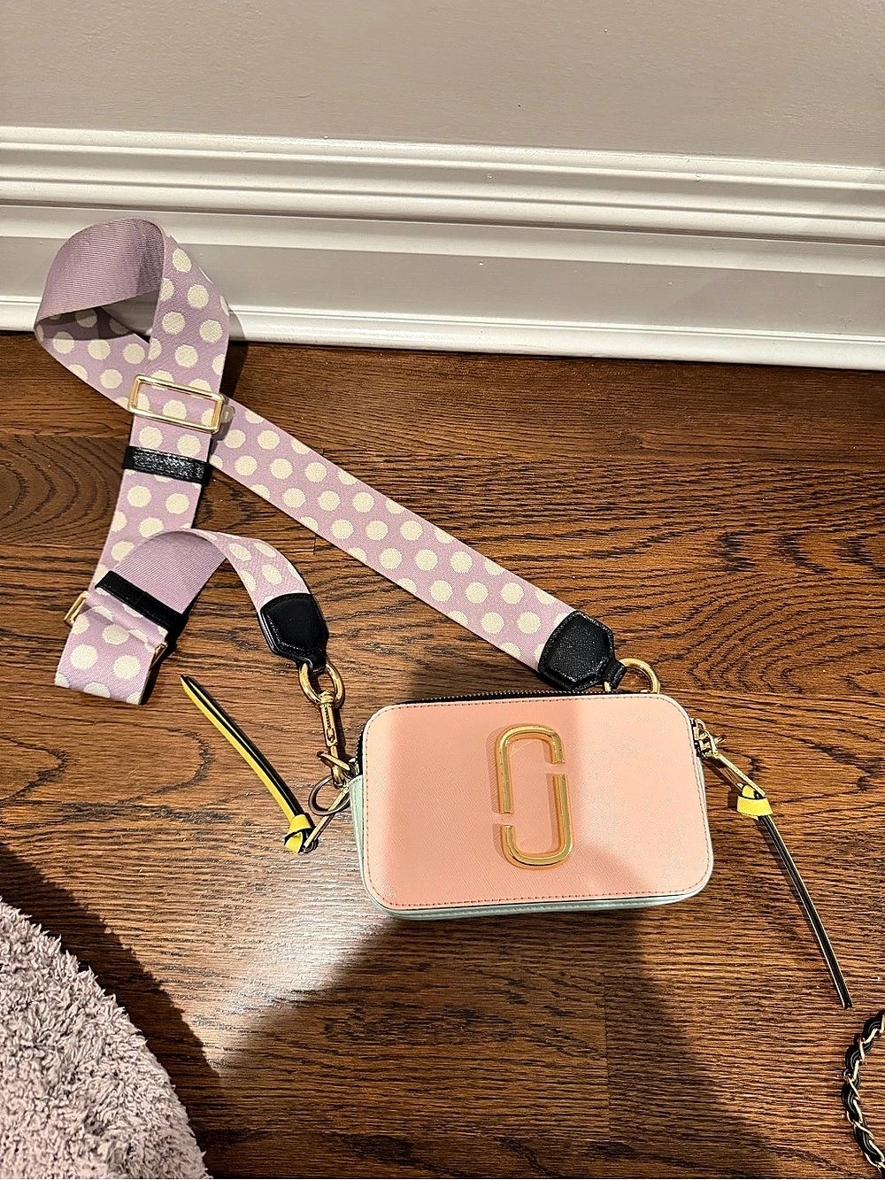 Marc Jacobs The Snapshot Camera Bag Pink & Purple Crossbody